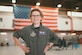 Carolyn Shaffer, Pilot for a Day participant, poses in a hangar at Joint Base Andrews, Md., April 28, 2017. To honor and highlight Shaffer’s battle against cancer, JBA teamed up with the Check-6 Foundation, a local non-profit, to make her Pilot for a Day. (U.S. Air Force photo by Senior Airman Delano Scott)