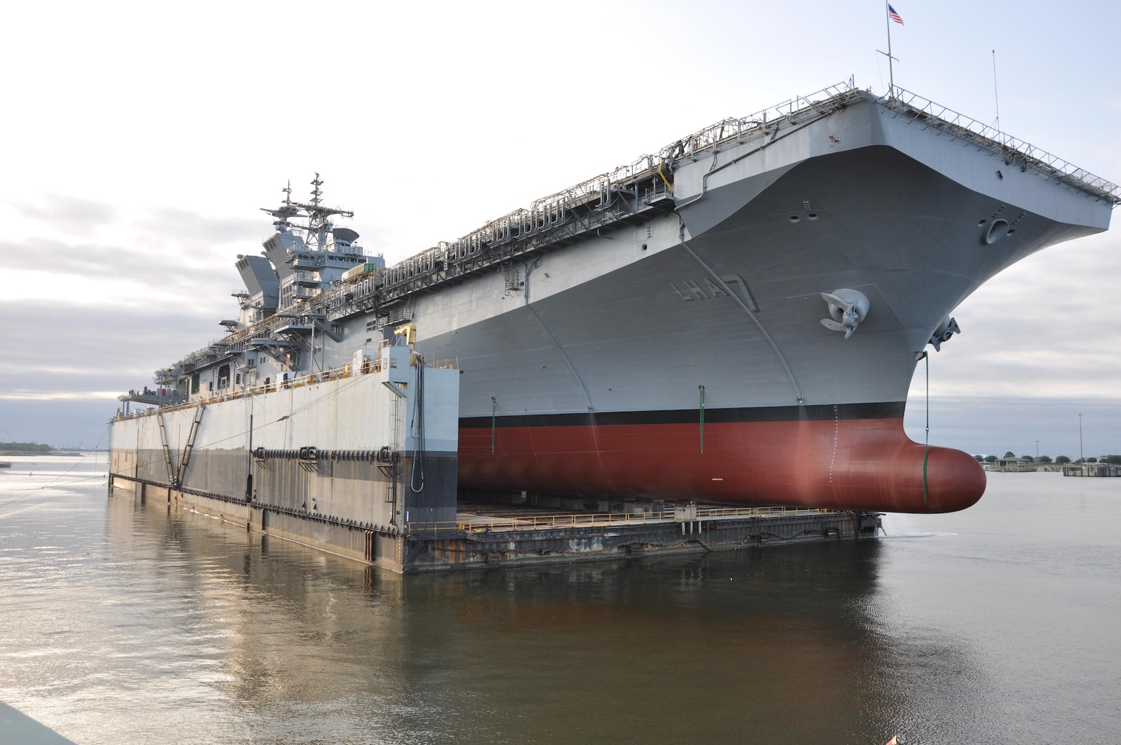 Future USS Tripoli Launched following Translation > Naval Sea Systems ...