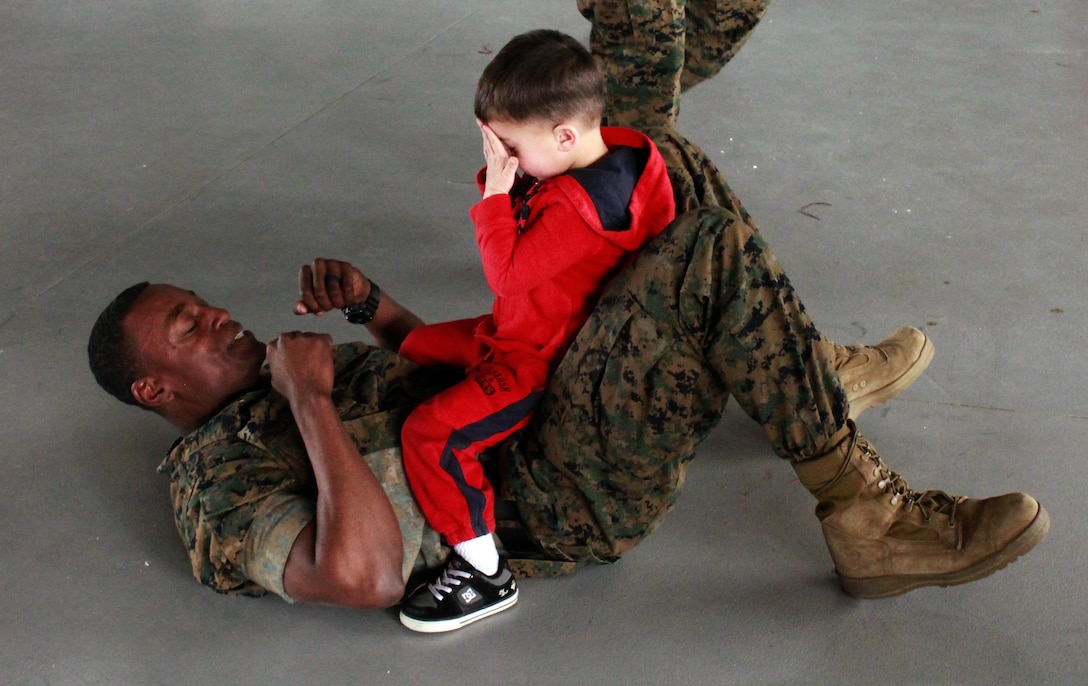 Sgt. Ducksworth teaches Gavin how to defend himself in combat situations.