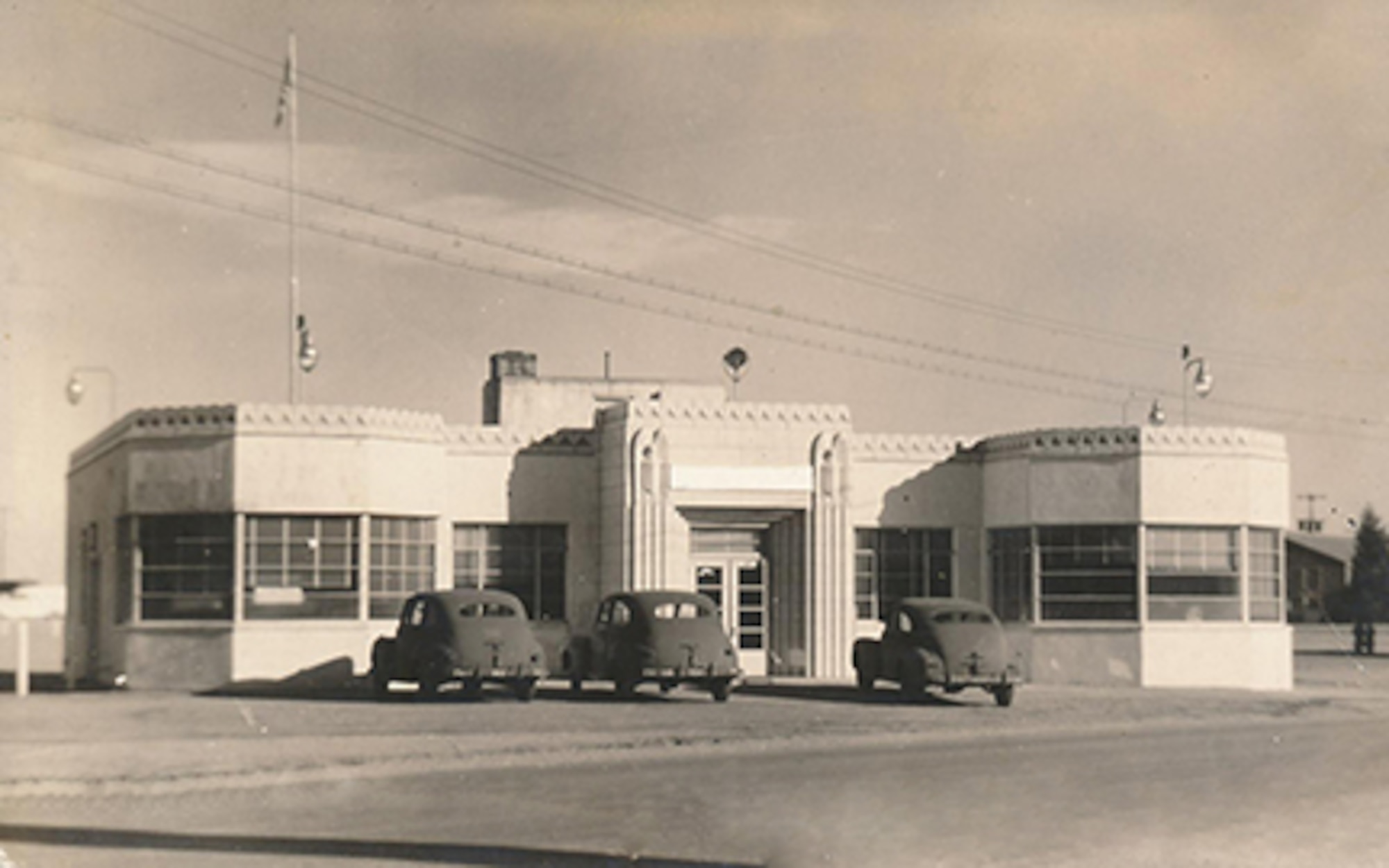 PETERSON AIR FORCE BASE, Colo. – The first terminal at Colorado Springs Army Air Base, Colo., established April 28, 1942 at the Colorado Springs Municipal Airport, first served as headquarters during base construction. On Dec. 13, 1942, it was renamed Peterson Army Air Base in honor of 1st Lt. Edward J. Peterson after his death flying a Lockheed F-4 Aug. 8, 1942. The 21st Space Wing at Peterson Air Force Base was activated May 15, 1992 after the 1st Space Wing and 3rd Space Support Wing deactivated. (Courtesy photo)