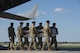 A U.S. Army carry team transfers the remains of Army 1st Lt. Weston Lee of Bluffton, Ga., May 3, 2017, at Dover Air Force Base, Del. Lee was assigned to the 1st Battalion, 325th Infantry Regiment, 2nd Brigade Combat Team, 82nd Airborne Division, Fort Bragg, N.C. (U.S. Air Force photo by Senior Airman Aaron J. Jenne)