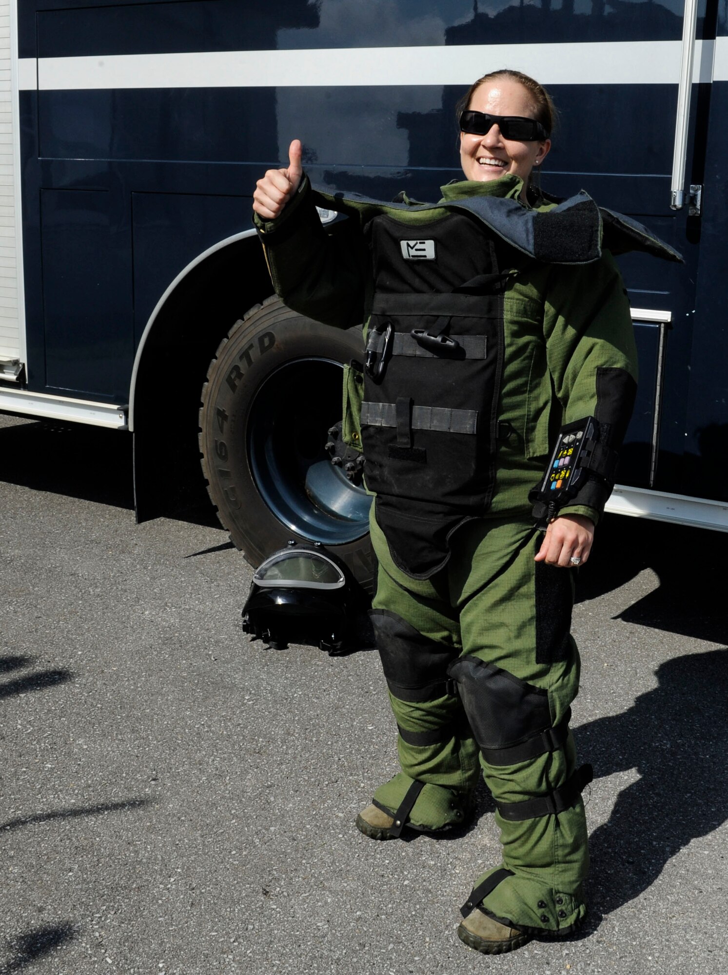 U.S. Air Force Tech. Sgt. Rebecca Kimberling, 18th Civil Engineer Squadron Explosive Ordnance Disposal supply NCO in charge, was selected for a Stripes for Exceptional Performers promotion April 26, 2017, at Kadena Air Base, Japan. Kimberling is determined to be the best EOD tech possible and mentor to her fellow Airmen who contributed to her promotion. (U.S. Air Force photo by Senior Airman Lynette M. Rolen)