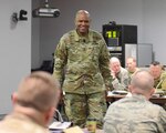 Army Maj. Gen. Leslie C. Smith, deputy inspector general, U.S. Army, speaks with National Guard inspectors generals during the IG workshop at the Herbert R. Temple Jr. Army National Guard Readiness Center, Arlington, Va., April 20, 2017. The NG IG workshop provided an opportunity for NG IGs from the 50 States, 3 Territories and District of Columbia, to collectively establish future courses of action for program improvements. 