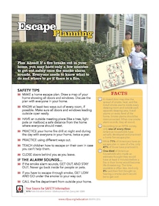 Plan ahead. If a fire breaks out in your home, know what your escape plan is.