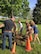 Honor Society students from Baker Middle School in Fairborn planted four trees at the Wright Memorial, Wright-Patterson Air Force Base, April 26, 2017 with assistance from Paul Woodruff, cultural resources manager, 88th Civil Engineer Group, Installation Management, Environmental Branch, Assets Section. (U.S. Air Force photo/Danielle Trevino) 