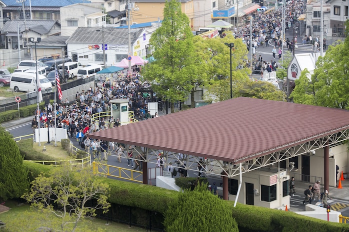 Marine Corps Air Station Iwakuni, Japan, opened its gates to approximately 210,000 guests for the 41st Japan Maritime Self-Defense Force – MCAS Iwakuni Friendship Day, May 5, 2017. Since 1973, MCAS Iwakuni has held a single-day air show designed to foster positive relationships and offer an elevating experience that displays the communal support between the U.S. and Japan. The air show also encompassed various U.S. and Japanese static aircraft displays, aerial performances and demonstrations, food and entertainment. (U.S. Marine Corps photo by Lance Cpl. Jacob Farbo)