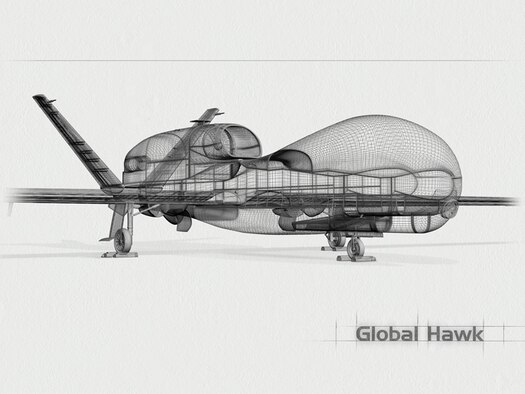 Robins Air Force Base is the first installation hosting an air Logistics Complex to receive an RQ-4 Global Hawk for paint and depaint work.