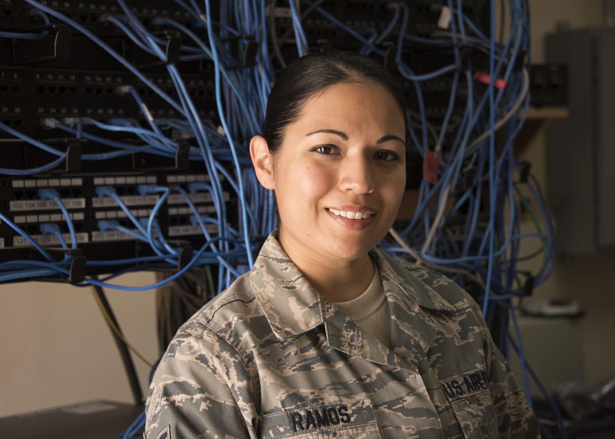 ROCK SOLID WARRIOR: This week's Rock Solid Warrior is Tech. Sgt. Saralena Ramos,  386th Expeditionary Medical Group Medical Systems Administrator and Security Manager, deployed from Eglin Air Force Base, Fla. The Rock Solid Warrior program is a way to recognize and spotlight the Airmen of the 386th Air Expeditionary Wing for their positive impact and commitment to the mission. (U.S. Air Force photo/ Tech. Sgt. Jonathan Hehnly)
