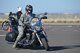 Senior Master Sgt. Neil McLuskey, 898th Munitions Squadron, demonstrates his riding skills during the Motorcycle Safety Foundation’s basic rider course. The course is free and required by the Air Force for anyone wishing to ride on base. To sign up for a Rider Course, go to https://sites.google.com/site/kafbriders. 