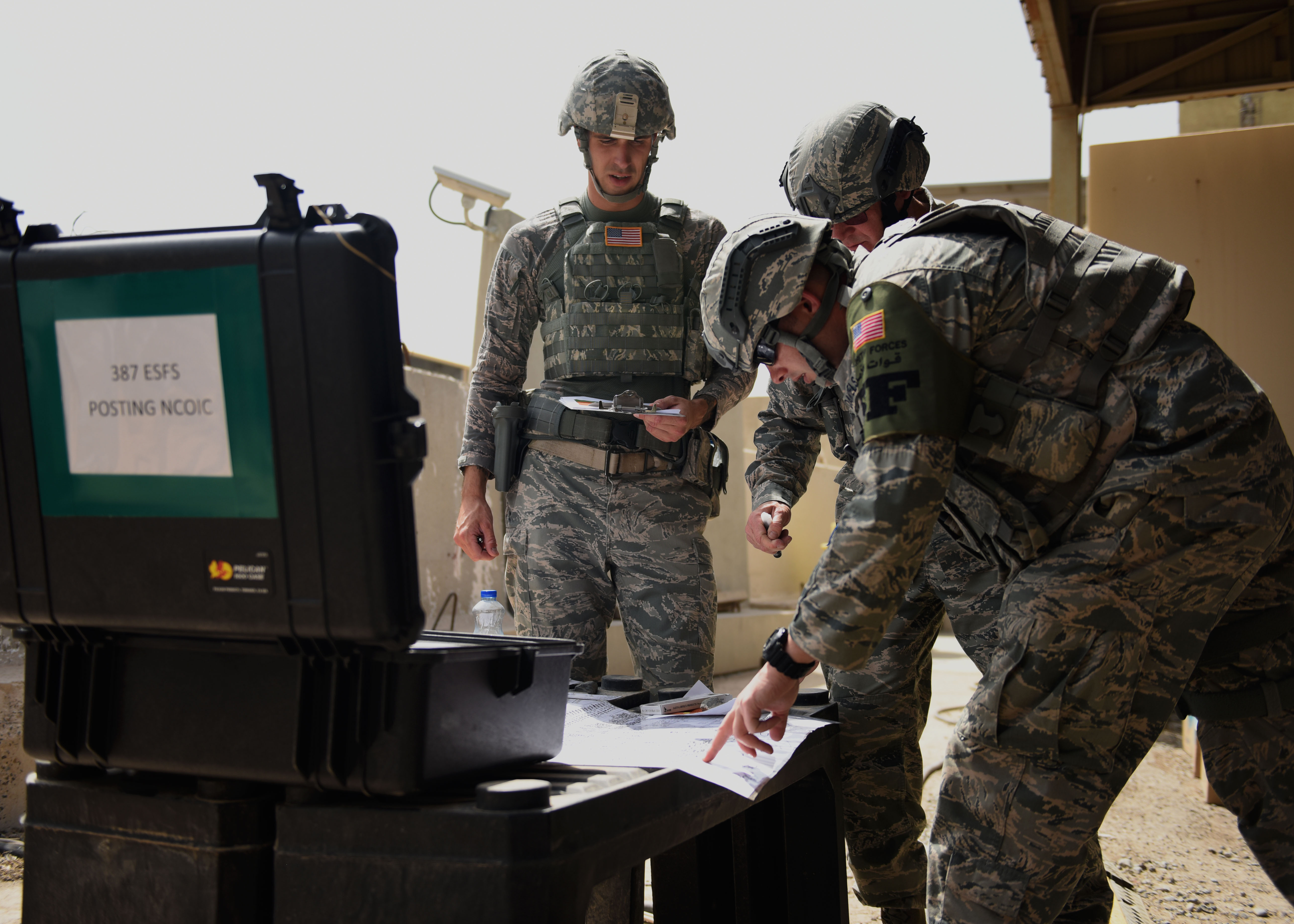 387 ESFS conducts FPCON delta exercise > U.S. Air Forces Central > News