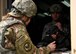 Tech. Sgt. Christopher Shapland, a response force leader with the 387th Expeditionary Security Forces Squadron, issues an M-16 weapon from the armory during a force protection condition delta exercise at an undisclosed location in Southwest Asia, April 27, 2017. The 387th Air Expeditionary Group conducted a force protection condition delta exercise to demonstrate base defense capabilities in response to increased terrorist threat levels. (U.S. Air Force photo/ Tech. Sgt. Jonathan)