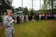 Col. Brandon Hileman, 86th Airlift Wing vice commander, gives a speech to commence the Adaptive Sports softball game at Donnelly Park on Ramstein Air Base, Germany, May 4, 2017. Hileman spoke about the impact the Adaptive Sports events have on the students by building camaraderie and friendships. (U.S. Air Force photo by Senior Airman Devin Boyer/Released)