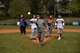 Col. Brandon Hileman, 86th Airlift Wing vice commander, gives a speech to commence the Adaptive Sports softball game at Donnelly Park on Ramstein Air Base, Germany, May 4, 2017. Hileman spoke about the impact the Adaptive Sports events have on the students by building camaraderie and friendships. (U.S. Air Force photo by Senior Airman Devin Boyer/Released)