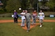 Col. Brandon Hileman, 86th Airlift Wing vice commander, gives a speech to commence the Adaptive Sports softball game at Donnelly Park on Ramstein Air Base, Germany, May 4, 2017. Hileman spoke about the impact the Adaptive Sports events have on the students by building camaraderie and friendships. (U.S. Air Force photo by Senior Airman Devin Boyer/Released)