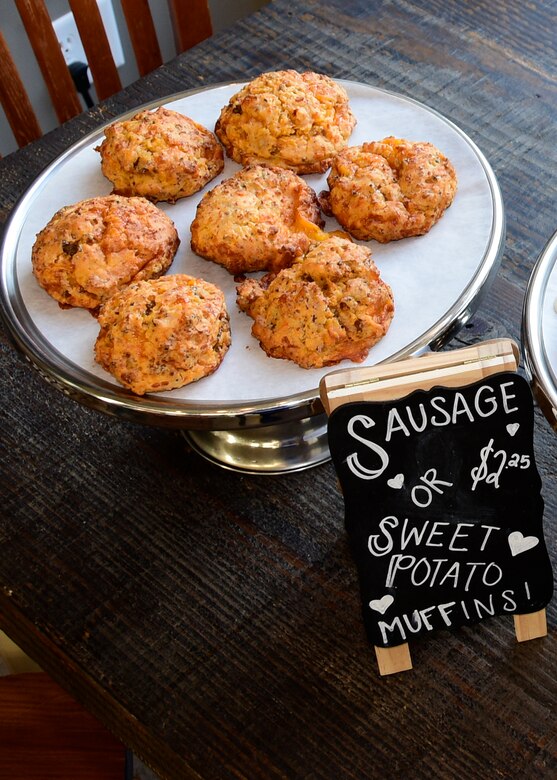 Coffee House on 5th’s on-base location menu will include specialty coffee, hot chocolate, signature teas, 100 percent fruit smoothies, a large variety of homemade pastries, sandwiches, seasonal soups, ice cream and more. The hours for the shop will begin as Monday – Friday from 6 a.m. – 4 p.m. (U.S. Air Force photo by Elizabeth Owens)