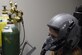 Staff Sgt. Katherine Stanton, a 15th Airlift Squadron loadmaster, completes one-on-one hypoxia training in the reduced oxygen breathing device and hypoxia familiarization trainer. During this training, Airmen fly a C-17 flight task simulation as the ROBD precisely mixes nitrogen and reduced oxygen to equivalent oxygen concentrations at higher altitudes. This allows Airmen to see how hypoxia affects their motor skills and to experience their symptoms in a low risk environment. (U.S. Air Force photo/Staff Sgt. William A. O’Brien)