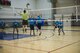 U.S. Air Force Airman 1st Class Heather Millisor, a 354th Medical Operations Squadron public health technician, jumps to block a volleyball April 20, 2017, at Eielson Air Force Base, Alaska. Millisor was one of the 18 Airmen selected to try out for the Air Force women’s volleyball team. (U.S. Air Force photo by Airman 1st Class Isaac Johnson)    