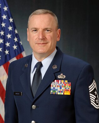 Official photo of Chief Master Sgt. James A. Lawrence, 157th Air Refueling Wing, Wing Command Chief, Pease Air National Guard Base, N.H., March 21, 2014. (Air National Guard photo by Tech. Sgt. Aaron Vezeau/Released)