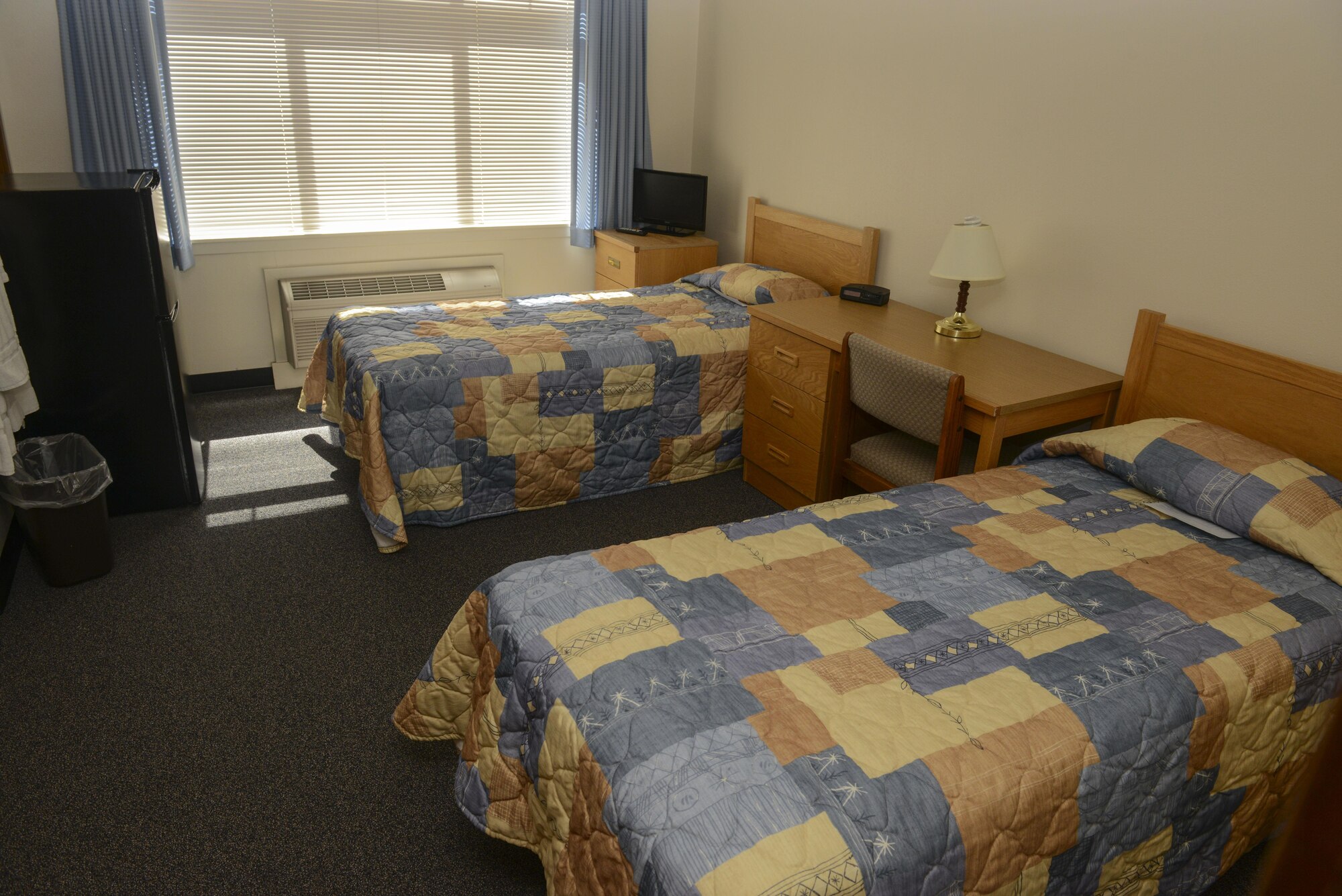 Local contractors and 173rd Fighter Wing members completed renovations to the Airman Housing building March, 2017 on Kingsley Field in Klamath Falls, Oregon. Members of the 173rd Force Support Flight Services kicked off the renovations in July 2016 with fresh coat of paint to most of the rooms and hallways of the dormitory. Frank’s Carpets Inc. installed new carpet and 173rd Civil Engineer Squadron members wrapped up the remodel with a revamped kitchen area. (U.S. Air National Guard photo by Senior Airman Riley Johnson)