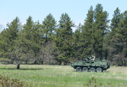 Service members at Fort McCoy for training in the 86th Training Division’s Warrior Exercise 86-17-02 operate at the Combat in the Cities Bullard training area on North Post during exercise operations May 4, 2017, at Fort McCoy, Wis. Nearly 6,000 Soldiers participated in the Warrior Exercise that focuses on realistic and austere operational environments. The exercise is aimed at testing and developing leaders at every echelon. One of the key objectives for the 2017 Warrior Exercise was to enable units at the platoon level to succeed in a tactical environment when faced with the stressors of combat. (U.S. Army Photo by Scott T. Sturkol, Public Affairs Office, Fort McCoy, Wis.)