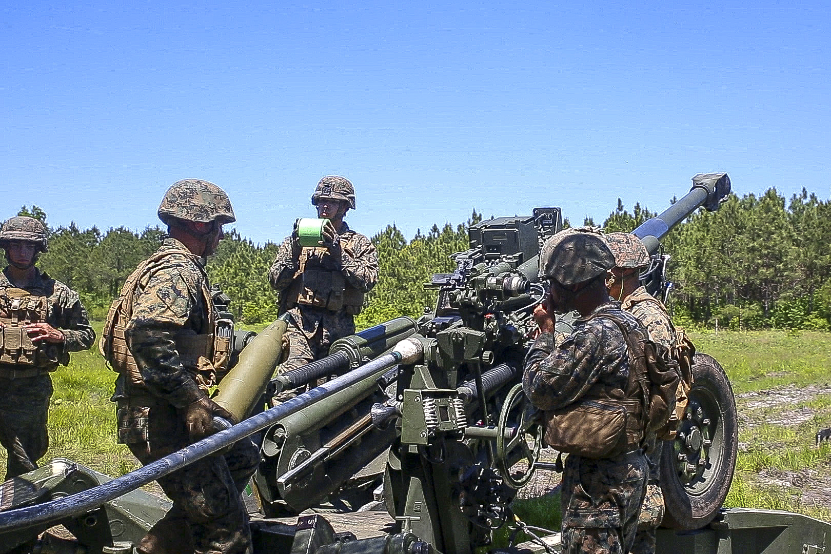 Reloading a Howitzer