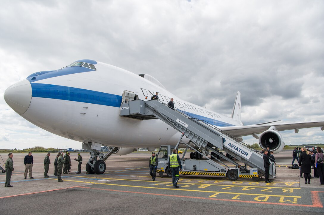 Defense Secretary Jim Mattis arrives in Copenhagen to attend a ministerial with coalition countries to discuss the counter-Islamic State of Iraq and Syria campaign, May 8, 2017. Mattis also met with Danish Defense Minister Claus Hjort Frederiksen. DoD photo by Air Force Staff Sgt. Jette Carr