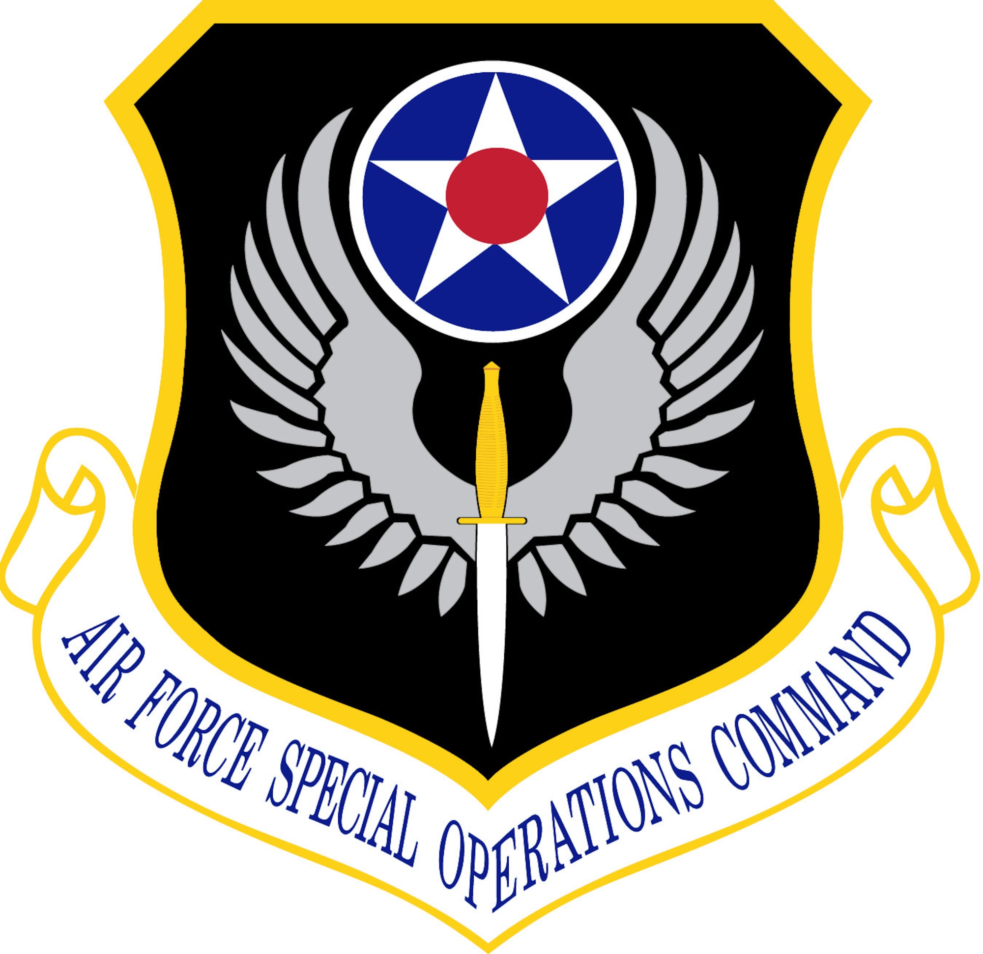 Air Force Special Operations Command shield, Color