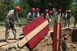 A crew of 468th Fire Fighting Detachment Soldiers shore up the side of a trench in order to extract a mannequin casualty safely during Guardian Response 17 at Muscatatuck Urban Training Center, Indiana on May 7, 2017. 

Nearly 5,000 Soldiers and Airmen from across the country are participating in Guardian Response 17, a multi-component training exercise to validate the military's ability to support Civil Authorities in the event of a Chemical, Biological, Radiological, and Nuclear (CBRN) catastrophe. (U.S. Army Reserve photo by Staff Sgt. Christopher Sofia/Released)