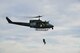 The 40th Helicopter Squadron performs a live hoist and stokes litter exercise on the flightline Feb. 10, 2016, at Malmstrom Air Force Base, Mont. The 40th HS is one of the few entities in Montana capable of providing search and rescue with the ability to raise and lower stokes litter. (U.S. Air Force photo/Airman Daniel Brosam)