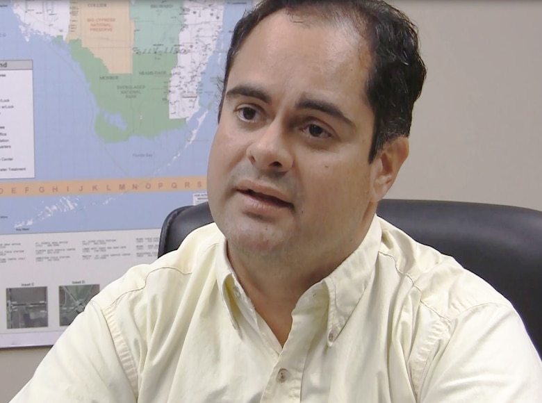 Luis Alejandro, chief of Jacksonville District's Water Management Section.