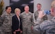 Air Force Chief of Staff Gen. David L. Goldfein and his spouse, pose for a photo with Staff Sgts. Phetchompoo and Alexander Kenner, 96th Medical Group, during their visit to Eglin Air Force Base, Fla. May 9. The General and his spouse made brief remarks before taking questions from the Airmen and their spouses. The topics ranged from the F-35 to daycare. Goldfein also spoke about his combat experience as a fighter pilot. (U.S. Air Force photo/Ilka Cole) 