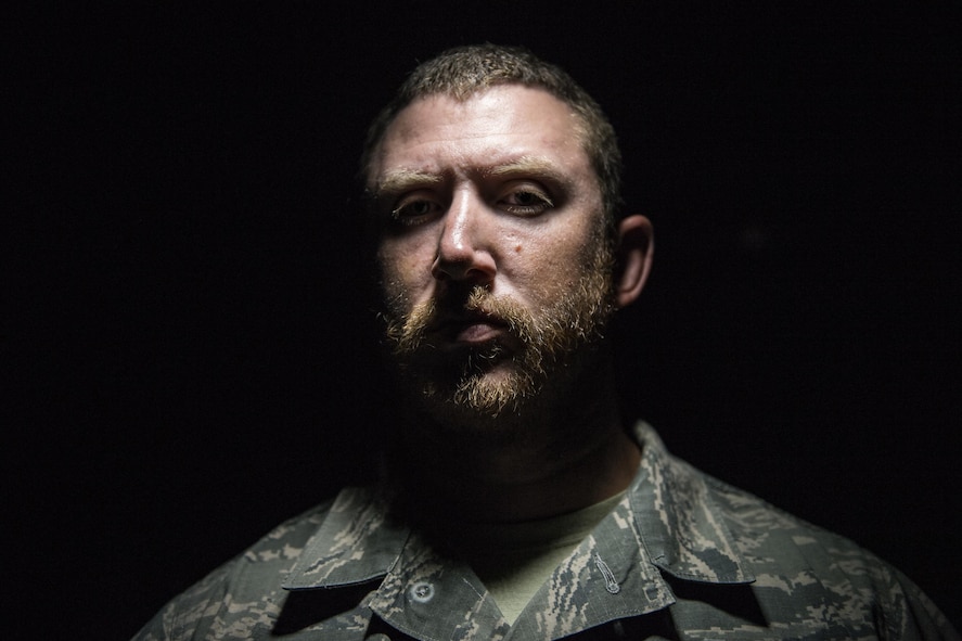 Staff Sgt. Nicholas Worley, 23d Civil Engineer Squadron electrical systems craftsman, poses for a photo, May 8, 2017, at Moody Air Force Base, Ga. In January 2012 Worley was diagnosed with Chronic Myelogenous Leukemia, an uncommon form of blood-cell cancer that starts in the blood-forming bone marrow cells. He’s currently in remission and goes to the cancer center every three months to ensure his treatment is still working. (U.S. Air Force Photo by Senior Airman Janiqua P. Robinson)