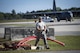 Staff Sgt. Nicholas Worley, 23d Civil Engineer Squadron electrical systems craftsman, walks across the flightline after remarking wires, April 13, 2017, at Moody Air Force Base, Ga. In January 2012, Worley was diagnosed with Chronic Myelogenous Leukemia, an uncommon form of blood-cell cancer that starts in the blood-forming bone marrow cells. He’s currently in remission and goes to the cancer center every three months to ensure his treatment is still working. (U.S. Air Force Photo by Senior Airman Janiqua P. Robinson)