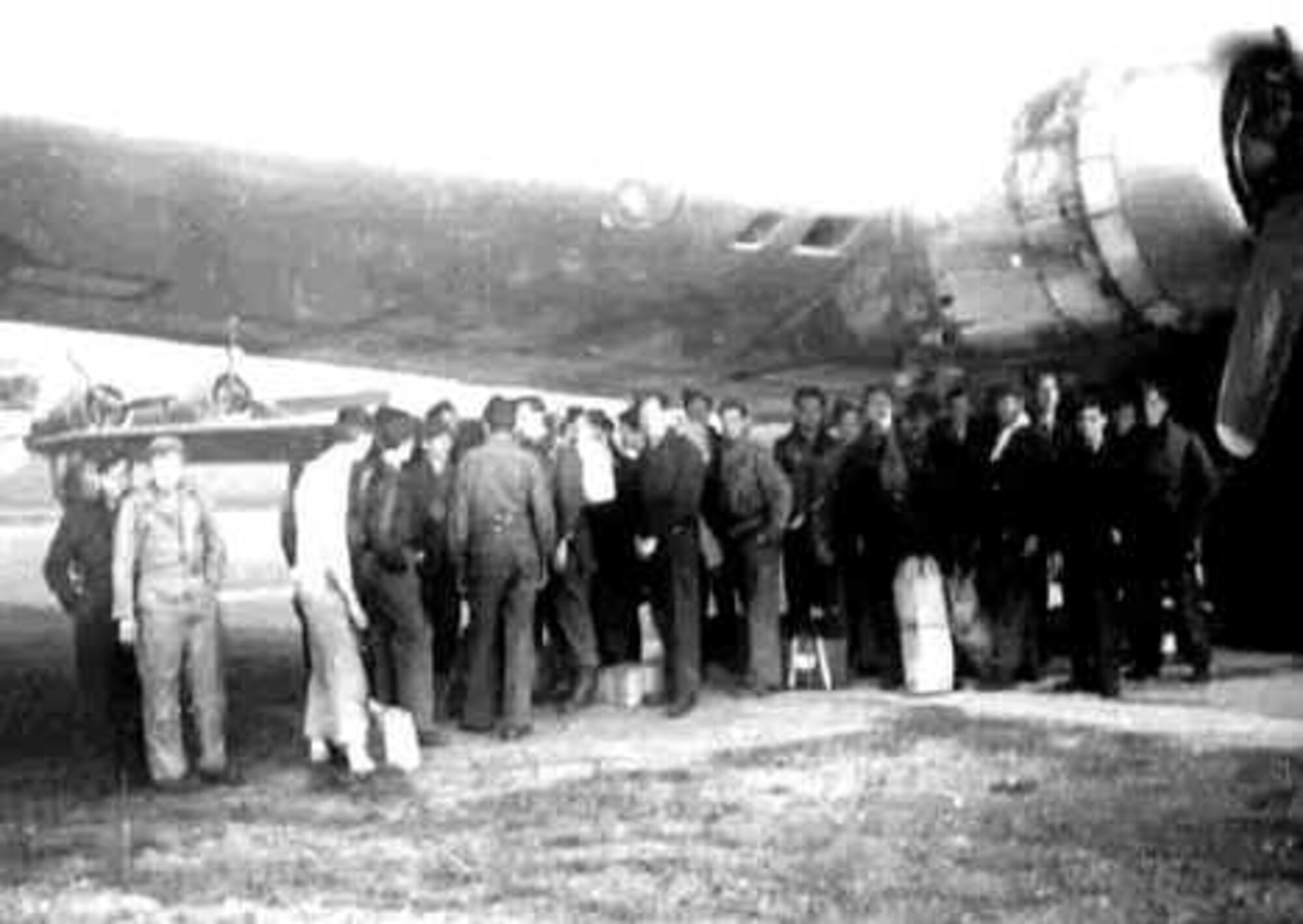 The 92nd Bombardment Group lost a B-17 flying Fortress and 10 crewmembers during a bombing mission over Merseburg, Germany, in 1944. The group then flew Operation Revival missions the following year, transporting formers prisoners of war from Barth, Germany, to U.S. military control. (Courtesy Photo)
