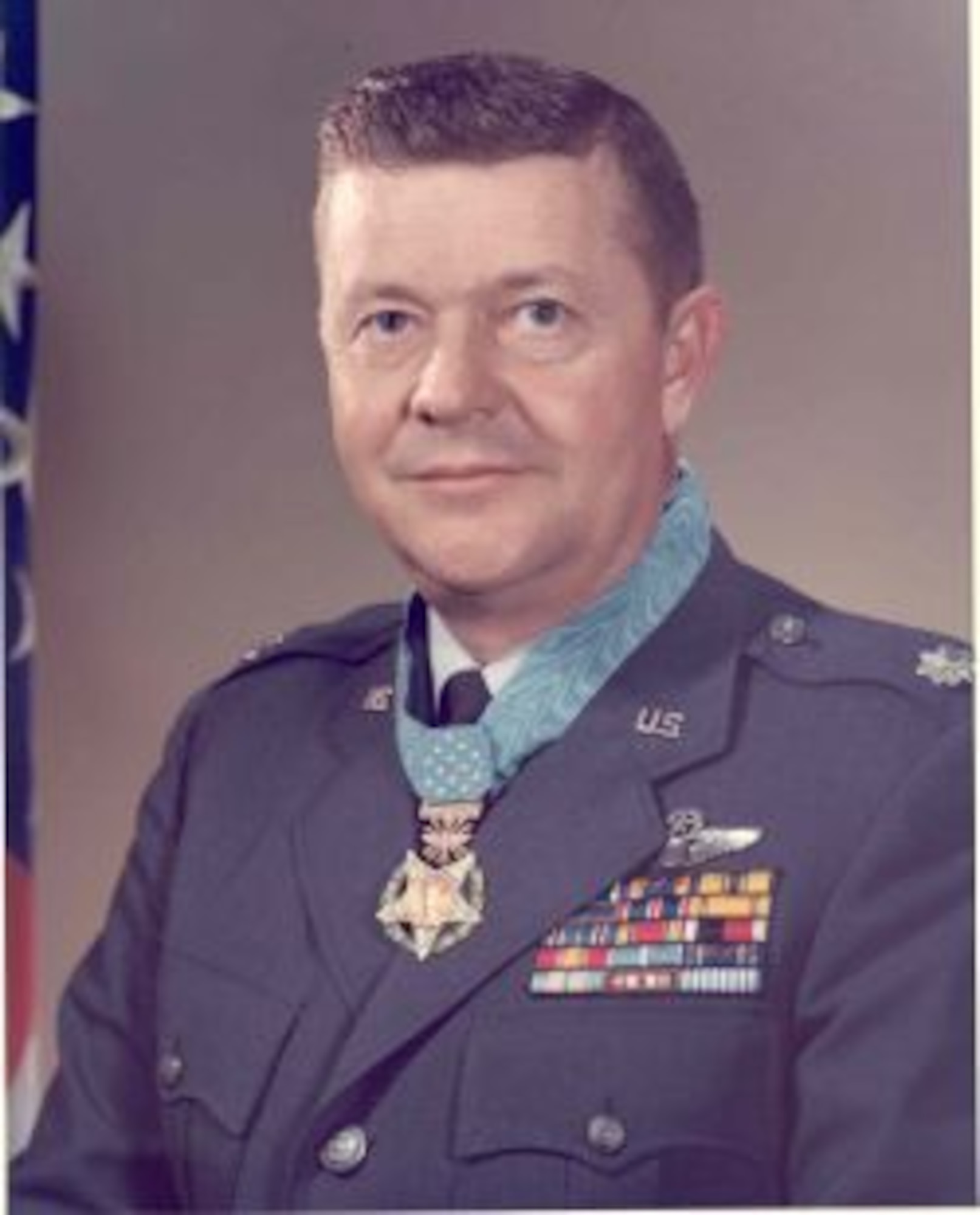 In 1968, Lt. Col. Joe M. Jackson landed his C-123 Provider aircraft at a special forces camp in Vietnam that was being overrun by the enemy. Despite intense hostile fire, Jackson rescued a three-man combat control team and earned the Medal of Honor. (Courtesy Photo)
