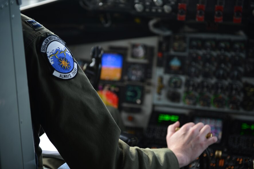EIELSON AIR FORCE BASE, Alaska – U.S. Air Force Capt. Ryan Singleton, a 909th Air Refueling Squadron pilot assigned to Kadena Air Base, Japan, takes off on a KC-135T Stratotanker from Fairchild Air Force Base, Wash., May 9, 2017, during NORTHERN EDGE 2017 (NE17), at Eielson Air Force Base, Alaska. NE17 is Alaska’s premier joint training exercise designed to practice operations, techniques and procedures as well as enhance interoperability among the services. Thousands of participants from all the services, Airmen, Soldiers, Sailors, Marines and Coast Guardsmen from active duty, Reserve and National Guard units are involved. (U.S. Air Force photo/Staff Sgt. Ashley Nicole Taylor)