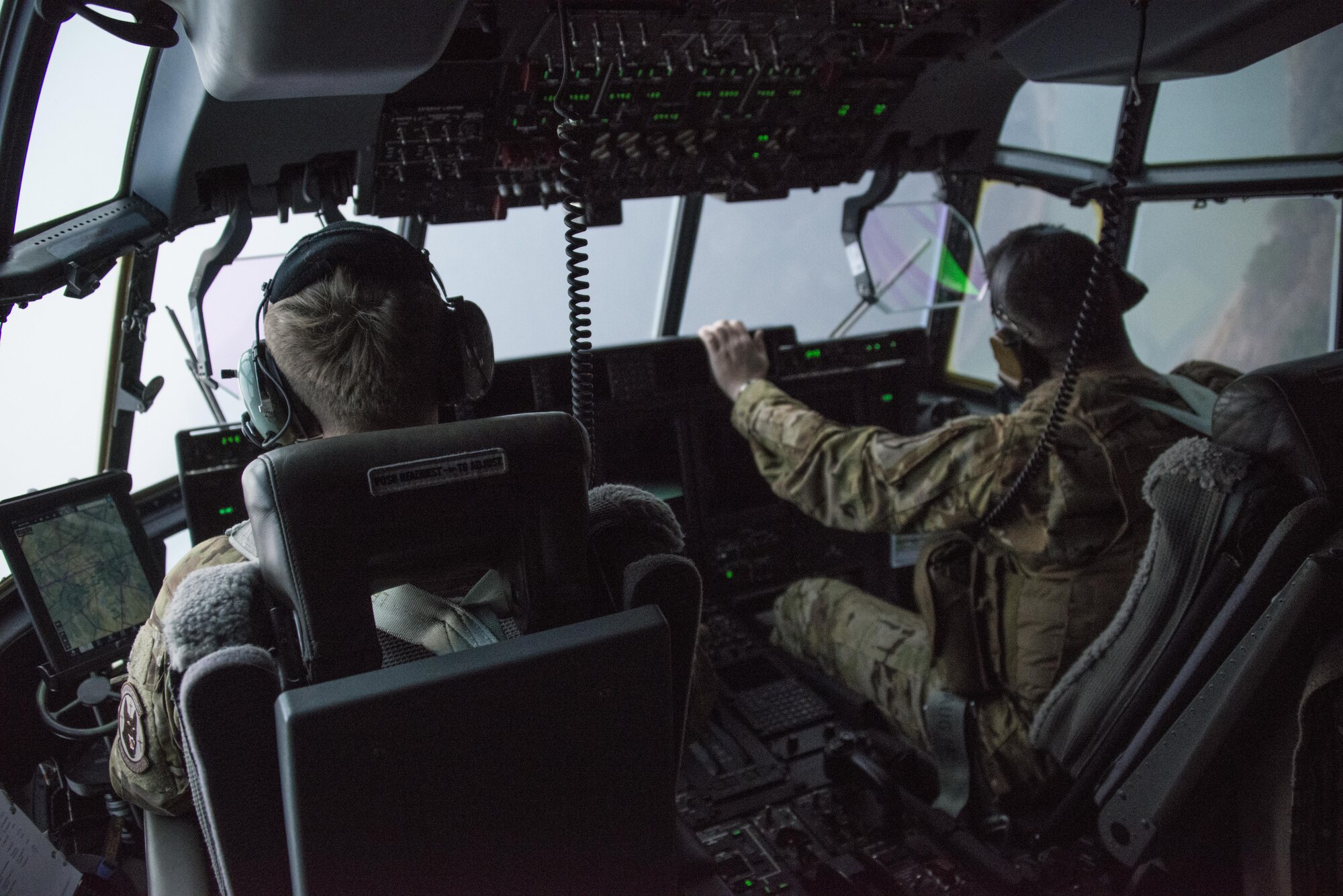 U.S. Air Force 17th Special Operations Squadron pilots perform low-level operations through mountainous terrain on the Republic of Korea peninsula, March 27, 2017. Foal Eagle 2017 provided an opportunity for the 353rd Special Operations Group to advance interoperability and increase partner capacity by planning and executing complex training missions. (U.S. Air Force photo by Capt. Jessica Tait)