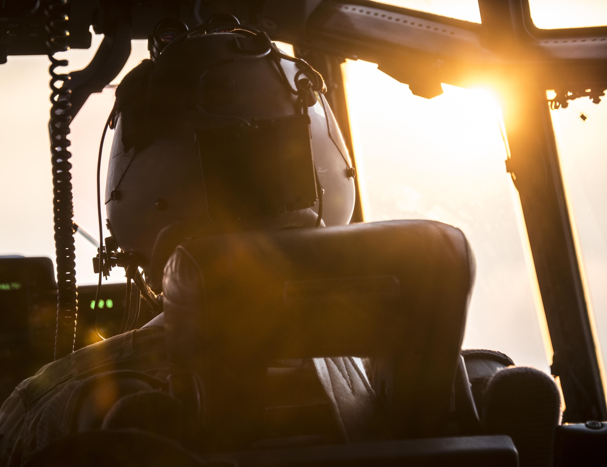 A U.S. Air Force 17th Special Operations Squadron pilot flies the U.S. Air Force MC-130J Commando II during low-level operations through mountainous terrain on the Republic of Korea peninsula, April 1, 2017. Experts in specialized aviation, the 1st SOS and 17th SOS accomplished critical training objectives and performed complex missions with joint and combined partners during Foal Eagle 2017. (U.S. Air Force photo by Capt. Jessica Tait)