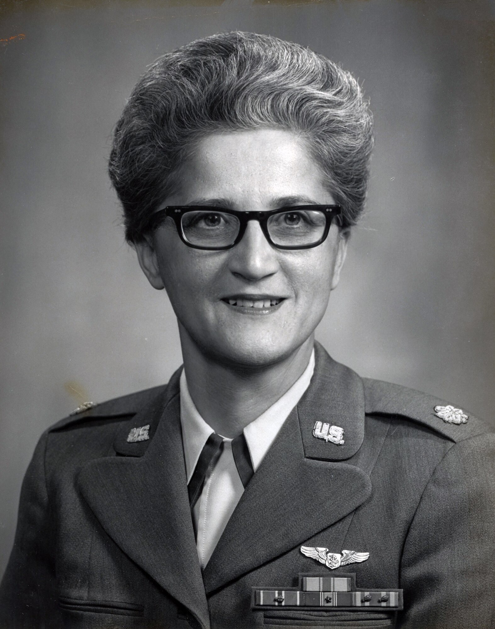 Maj. Virginia M. Alena, the first recipient of the “Flight Nurse of the Year” award in 1968.
