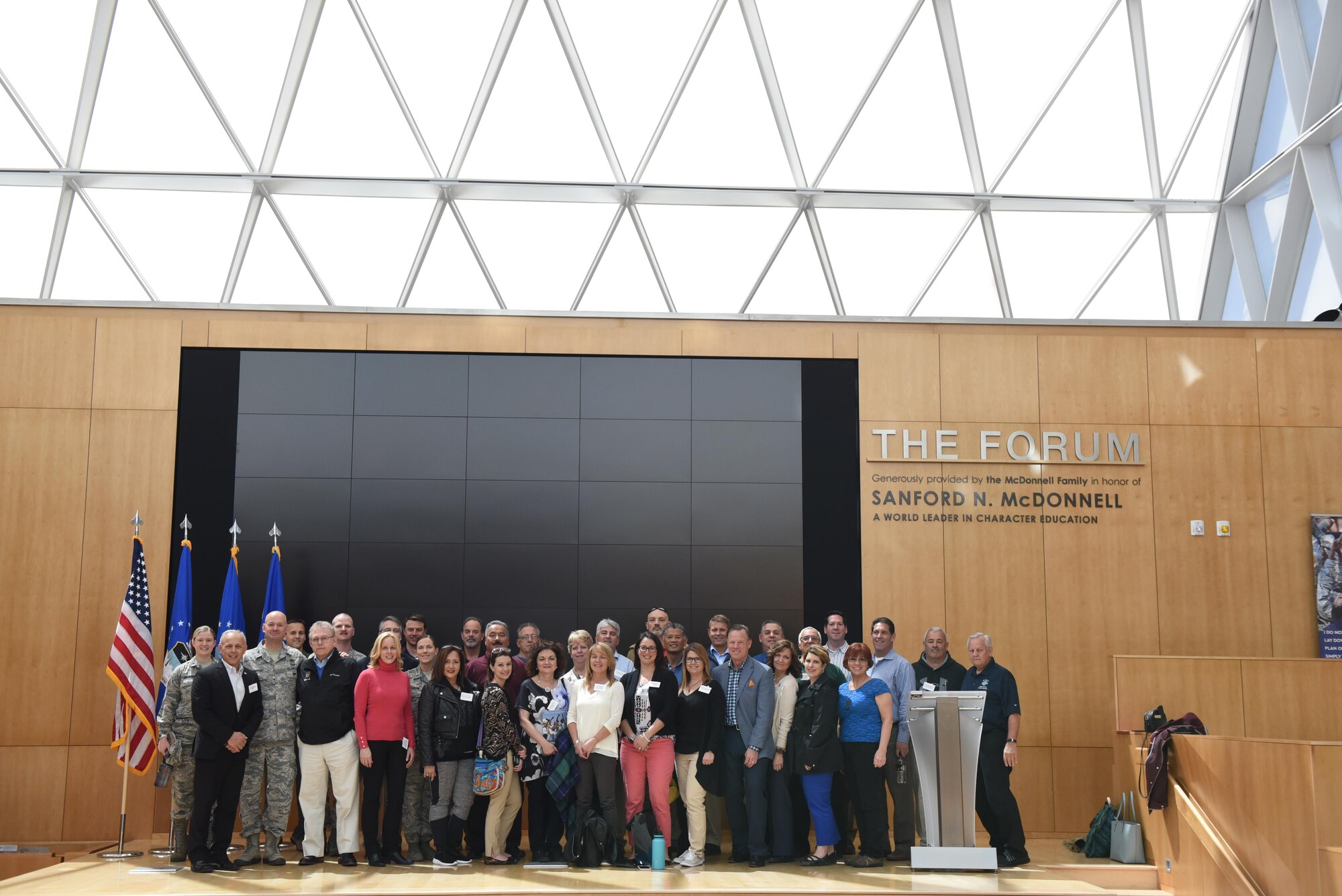 Honorary commanders from across Joint Base McGuire-Dix-Lakehurst visit The United States Air Force Academy in Colorado Springs, May 5, 2017. The honorary commanders participated in a tour of three different installations: Peterson Air Force Base, Schriever Air Force Base and The United States Air Force Academy.