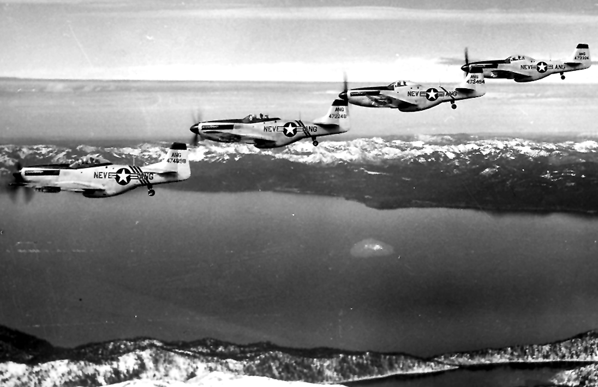 P-51s flying