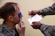 Staff Sgt. William Behl (left), 62nd Maintenances Squadron crewchief, has his eyes examined by Senior Airman Shailesh Kumar, 446th Aerospace Medicine Squadron optometry technician, May 9, 2017, at Joint Base Lewis-McChord, Wash. The clinic provides routine eye exams which includes prescription check and an eye health check. (U.S. Air Force photo/Senior Airman Jacob Jimenez) 