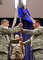 NEW CASLTE AIR NATIONAL GUARD BASE, Del.- Lt. Col. Lynn Robinson Jr., left, receives, the 166th Maintenance Group guidon from 166th Airlift Wing Commander Col. Robert Culcasi, right, during a command ceremony held on May 7, 2017. Robinson assumes the role of MXG group commander after leading the 166th Maintenance Squadron since September 2017. (U.S. Air National Guard photo by Tech. Sgt. Gwendolyn Blakley/ Released).
