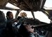 U.S. Air Force Maj. Peter Catsuliz, 345th Bomb Squadron and Capt. Anh-Hu Nguyen, 7th Operations Support Squadron, run through pre-flight checklists at Dyess Air Force Base, Texas, May 11, 2017. Pre-flight checklists ensure the safety of both the aircraft and the crew before flight and must be strictly adhered to. (U.S. Air Force photo by Senior Airman Alexander Guerrero)