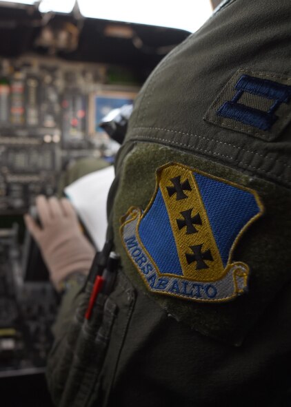 U.S. Air Force Capt. Anh-Hu Nguyen, 7th Operations Support Squadron, co-pilots a B1-B Lancer at Dyess Air Force Base, Texas, May 11, 2017. The B1-B Lancer, also nicknamed the “Bone”, has a crew of four members; a pilot, co-pilot, offensive weapons officer and a defensive weapons officer. (U.S. Air Force photo by Senior Airman Alexander Guerrero)