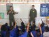 1st Lt. Ben Ortiz talks about his experience as a KC-135 pilot in the Alabama Air National Guard during a recent visit to Kipp Ways Primary School Atlanta, Ga. March 12, 2017. (photo by Kipp Ways School Staff )