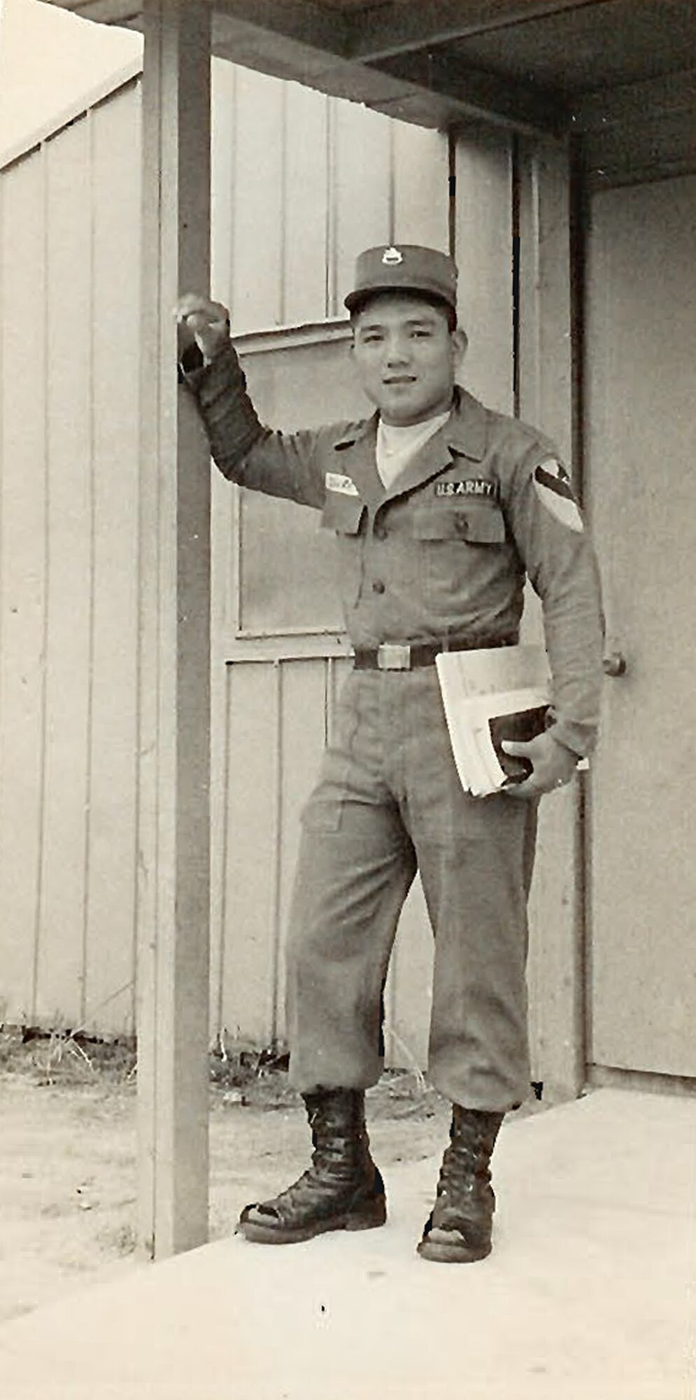 Tatsuo “Jimmy” Schwartz stands in uniform. After serving the U.S. military for more than 50 years, Schwartz has developed relationships with leaders from around the Department of Defense.