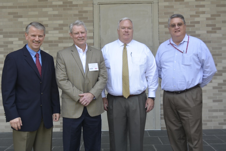 U.S. Army Engineer Research and Development Center Director Dr. David Pittman was excited to host Commissioner of Higher Education Dr. Glenn Boyce and Associate Commissioner for External Relations Paul Sumrall from Mississippi’s Institutions of Higher Learning at ERDC-Vicksburg.  The first-time visitors to ERDC were in Vicksburg to explore increasing the size and scope of ERDC’s Graduate Institute, as well as research and technology transfer partnerships. Pictured from left to right are ERDC Director Dr. David Pittman, Institutions of Higher Learning Commissioner Dr. Glenn Boyce, IHL Associate Commissioner Paul Sumrall and ERDC’s Director of Human Capital Dr. Gary Anderton.