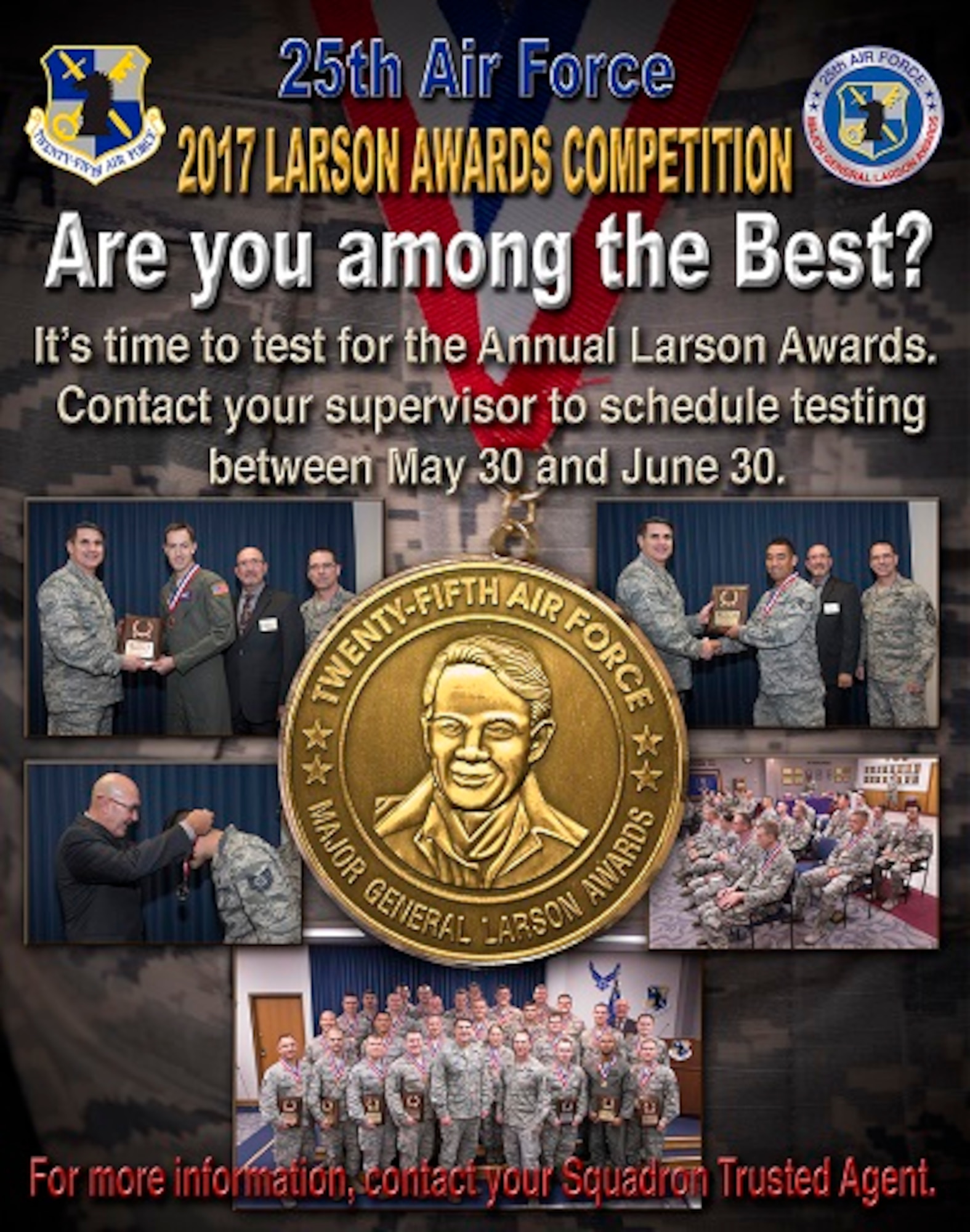 One thing the silent warfighters of American Intelligence, Surveillance and Reconnaissance seldom see is recognition for their hard work and dedication to the global ISR mission. That is why the Larson Awards are vital to 25th Air Force, National Air and Space Intelligence Center and the Airmen they recognize through the program. 