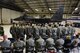 Airmen from the 4th Aircraft Maintenance Squadron recite the Mechanics Creed during a Dedicated Crew Chief ceremony, May 2, 2017, at Seymour Johnson Air Force Base, North Carolina. Twenty-two Airmen from the 334th Aircraft Maintenance Unit were appointed as dedicated crew chiefs during the ceremony. (U.S. Air Force photo by Airman 1st Class Kenneth Boyton)